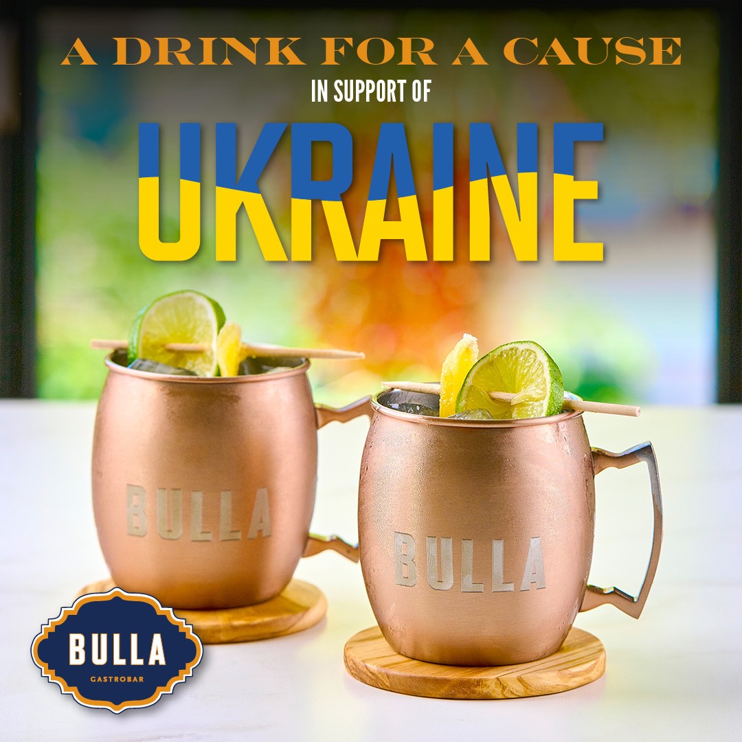 A drink for a cause in support of Ukraine