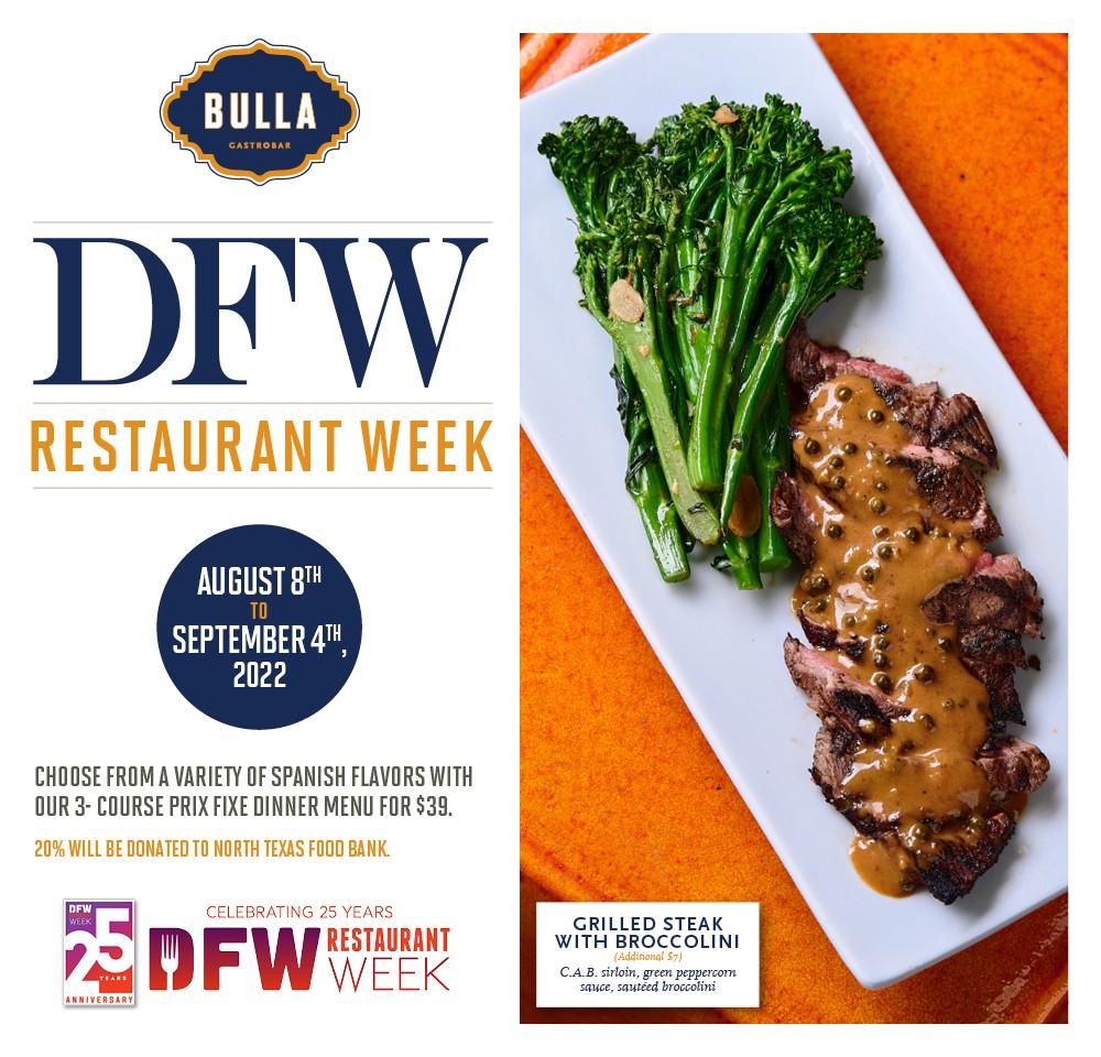 DFW Restaurant Week @ Bulla Plano