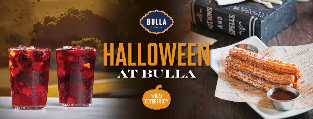 Halloween drinks and churros – perfect treats to celebrate the season.