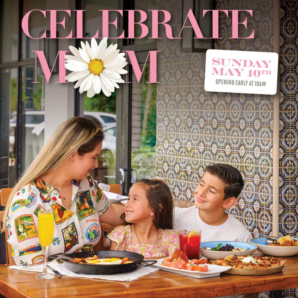 Family enjoying Mother’s Day brunch at Bulla Gastrobar with Spanish dishes, mimosas, and a warm atmosphere.