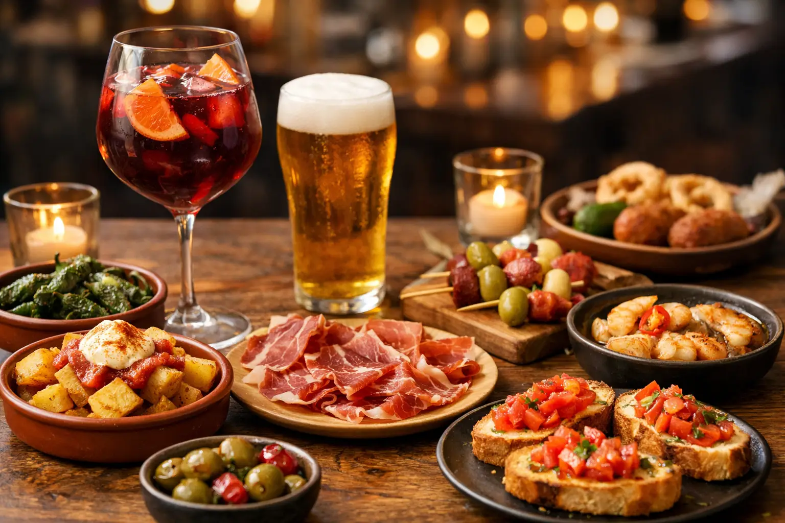 Happy Hour Tapas Menu for a Lively Spanish Night
