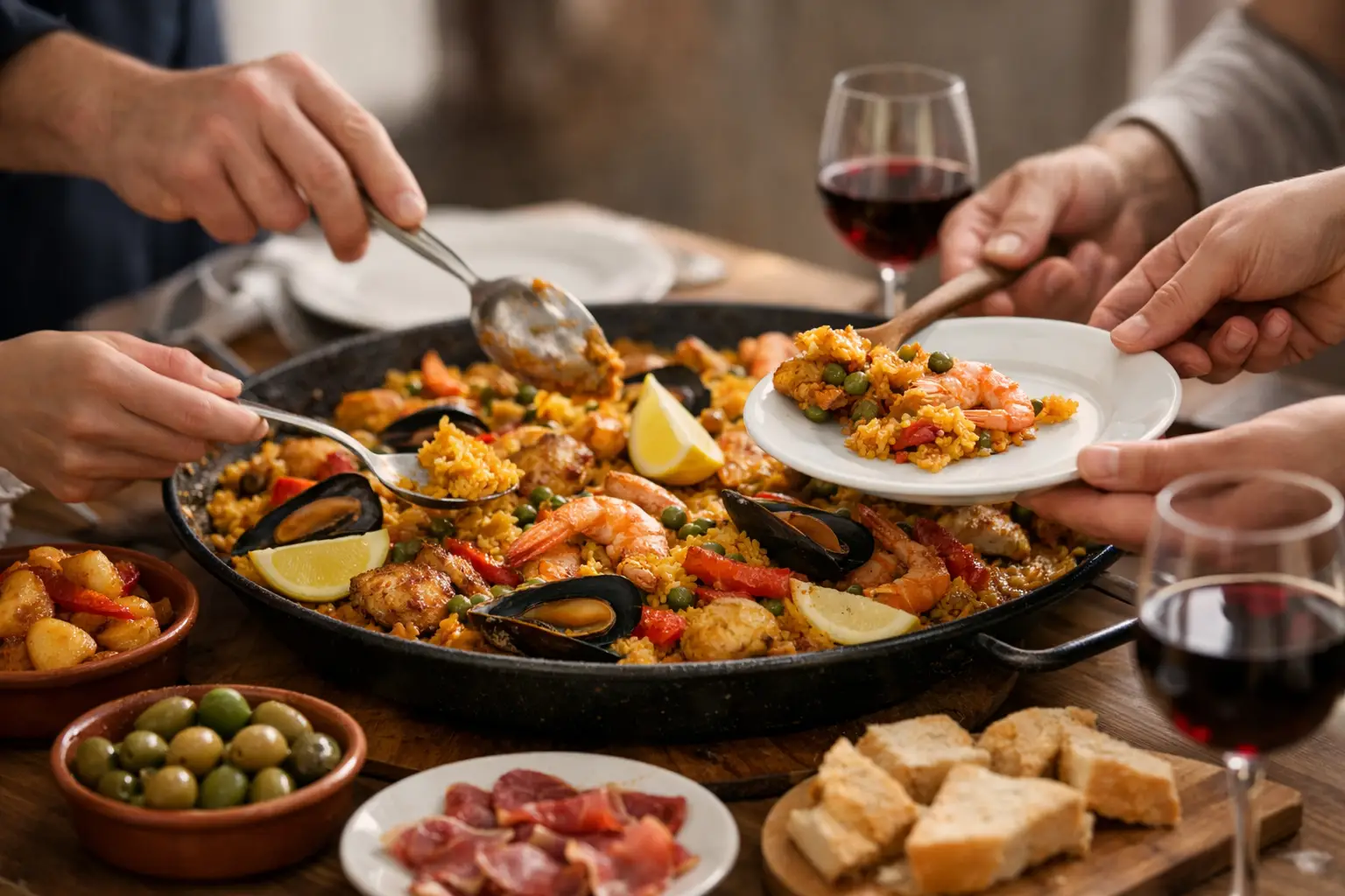 How to Share Paella Like a Spanish Table